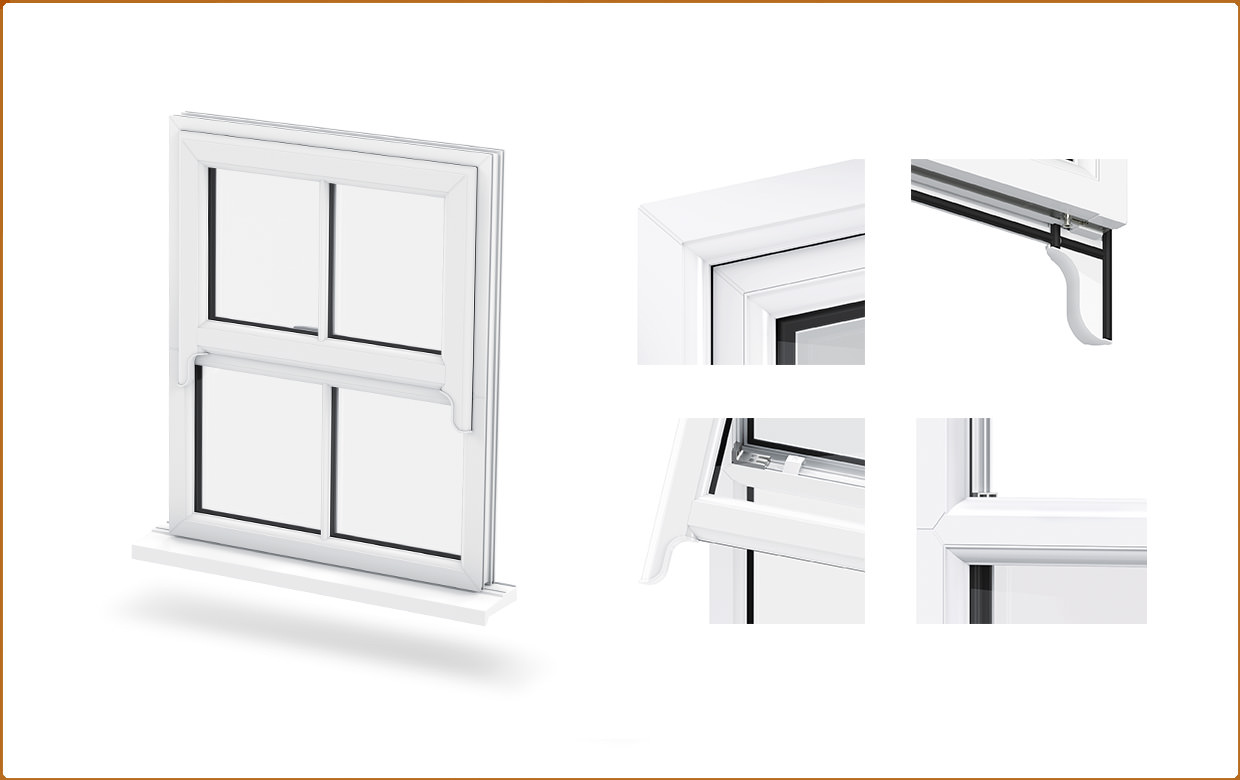 Sash Horn Windows in East Sussex from Windows Xpress